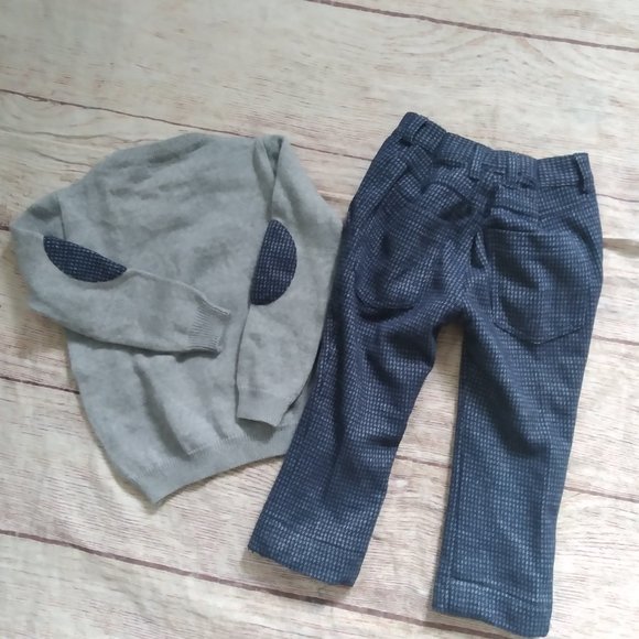 Ciccino wool blend sweater  & pants set sz 3 or 6 - Picture 2 of 7